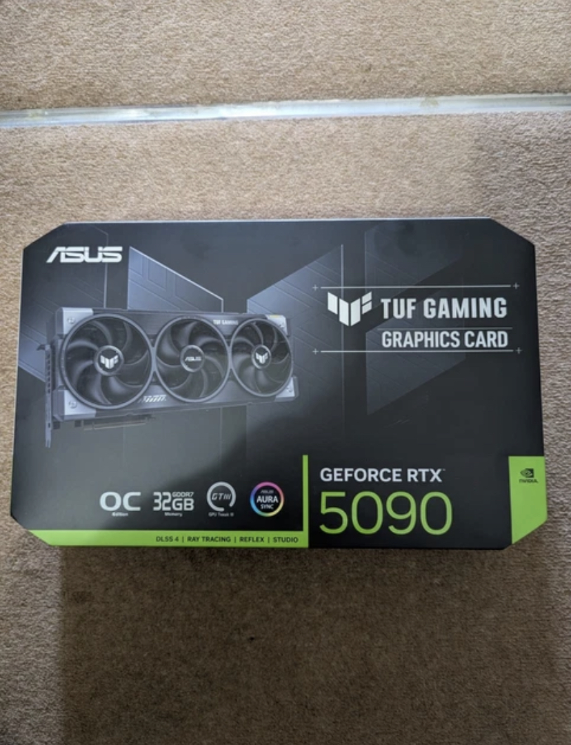 ORIGINAL ASUS GEFORCE RTX 5090 TUF Gaming 32GB GDDR7 OC EDITION GPU - New Sealed  Brand New ( Never Opened / Never Used ) Factory Sealed (Original Box &amp; Packaging) and it is 100%  Original product